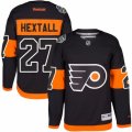 Mens Reebok Philadelphia Flyers #27 Ron Hextall Authentic Black 2017 Stadium Series NHL Jersey