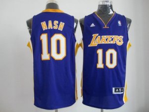 nba los angeles lakers #10 nash purple[revolution 30 swingman]