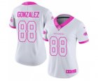 Women's Nike Atlanta Falcons #88 Tony Gonzalez Limited Rush Fashion Pink NFL Jersey