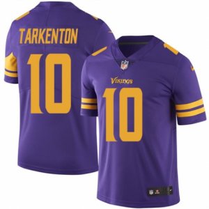 Youth Nike Minnesota Vikings #10 Fran Tarkenton Limited Purple Rush NFL Jersey