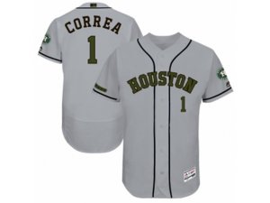 2017 Memorial Day Houston Astros #1 Carlos Correa Flex Base Jersey