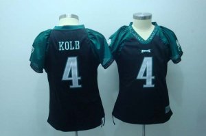 women philadelphia eagles #4 kolb jerseys black