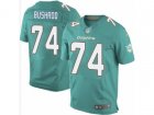Nike Miami Dolphins #74 Jermon Bushrod Elite Aqua Green Team Color NFL Jersey