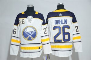 Sabres #26 Rasmus Dahlin White Adidas Jersey