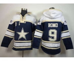 Nike nfl jerseys dallas cowboys #9 romo blue-white[pullover hooded sweatshirt]