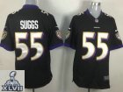 2013 Super Bowl XLVII NEW Baltimore Ravens 55 Terrell Suggs Black (Game NEW jerseys)