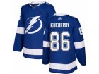 Men Adidas Tampa Bay Lightning #86 Nikita Kucherov Blue Home Authentic Stitched NHL Jersey