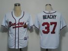 MLB Atlanta Braves #37 Beachy White[Cool Base]