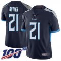Nike Titans #21 Malcolm Butler Navy Blue Team Color Mens Stitched NFL