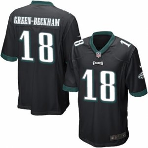 Mens Nike Philadelphia Eagles #18 Dorial Green-Beckham Game Black Alternate NFL Jersey