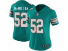Women Nike Miami Dolphins #52 Raekwon McMillan Vapor Untouchable Limited Aqua Green Alternate NFL Jersey