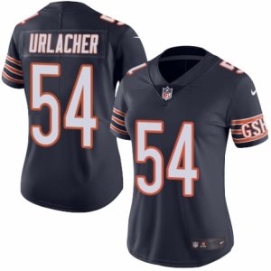 Women\'s Nike Chicago Bears #54 Brian Urlacher Limited Navy Blue Rush NFL Jersey