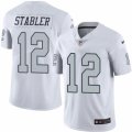 Nike Oakland Raiders #12 Kenny Stabler White Mens Stitched NFL Limited Rush Jersey