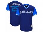 2017 Little League World Series Blue Jays #25 Marco Estrada Estradabien Royal Jersey