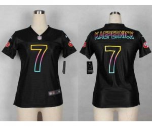 Nike women jerseys san francisco 49ers #7 colin kaepernick black[nike fashion]