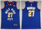 Nuggets #27 Jamal Murray Blue City Edition Nike Swingman Jersey
