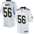 Mens Nike New Orleans Saints #56 Michael Mauti Limited White NFL Jersey