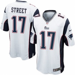 Mens Nike New England Patriots #17 Devin Street Game White NFL Jersey