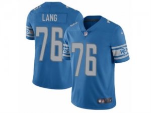 Mens Nike Detroit Lions #76 T.J. Lang Limited Light Blue Team Color NFL Jersey