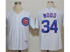 MLB Jerseys Chicago Cubs #34 Wood white