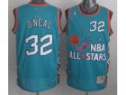 nba 96 all star #32 oneal blue