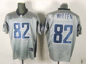 nfl dallas cowboys #82 witten gray shadow