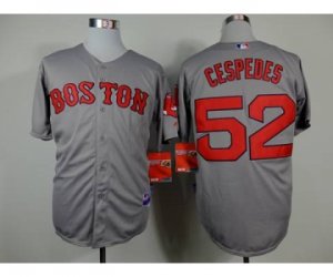 mlb jerseys boston red sox #52 cespedes grey[cespedes]