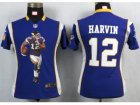 Nike Womens Minnesota Vikings #12 Harvin Purple Portrait Fashion Game Jersey
