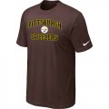 Pittsburgh Steelers Heart & Soul Brown T-Shirt