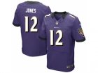 Nike Baltimore Ravens #12 jones purple jerseys[Elite]