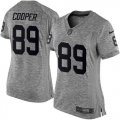 Women Nike Oakland Raiders #89 Amari Cooper Gray Stitched NFL Limited Gridiron Gray Jersey