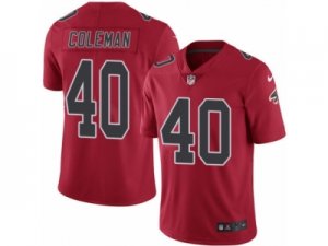 Mens Nike Atlanta Falcons #40 Derrick Coleman Limited Red Rush NFL Jersey