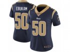 Women Nike Los Angeles Rams #50 Samson Ebukam Vapor Untouchable Limited Navy Blue Team Color NFL Jersey