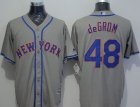 New York Mets #48 Jacob DeGrom Grey New Cool Base Stitched MLB Jersey