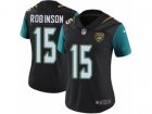 Women Nike Jacksonville Jaguars #15 Allen Robinson Vapor Untouchable Limited Black Alternate NFL Jersey