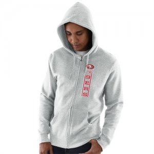 San Francisco 49ers Hook and Ladder Full Zip Hoodie Gray