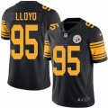 Men Nike Pittsburgh Steelers #95 Greg Lloyd Black Color Rush Limited Jersey