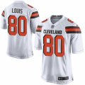 Mens Nike Cleveland Browns #80 Ricardo Louis Game White NFL Jersey