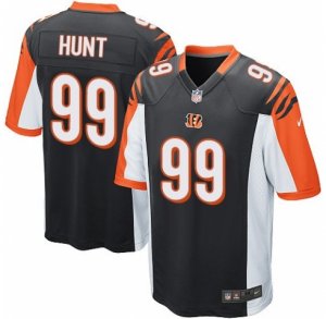 Men\'s Nike Cincinnati Bengals #99 Margus Hunt Game Black Team Color NFL Jersey