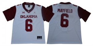 Oklahoma Sooners #6 Baker Mayfield White 47 Game Winning Streak College Football Jersey