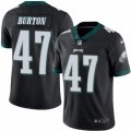 Mens Nike Philadelphia Eagles #47 Trey Burton Limited Black Rush NFL Jersey