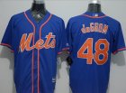 New York Mets #48 Jacob DeGrom Blue New Cool Base Alternate Home Stitched Baseball Jersey