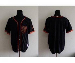 MLB san francisco giants blank black[sf style] jerseys