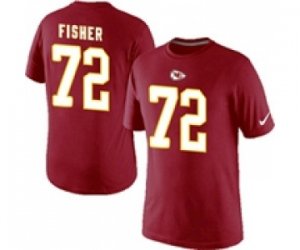 Nike Kansas City Chiefs 72 Eric Fisher Pride Name & Number T-Shirt Red