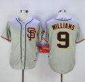 MLB Men San Francisco Giants #9 Matt Williams Grey Cool Base Road 2 Stitched Jersey