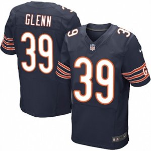 Mens Nike Chicago Bears #39 Jacoby Glenn Elite Navy Blue Team Color NFL Jersey