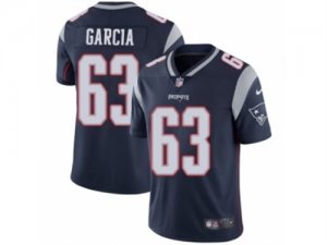 Mens Nike New England Patriots #63 Antonio Garcia Vapor Untouchable Limited Navy Blue Team Color NFL Jersey