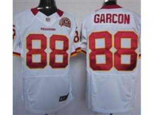 Nike NFL Washington Redskins #88 Pierre Garcon white Jerseys W 80TH Patch(Elite)