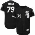 Men's Majestic Chicago White Sox #79 Jose Abreu Black Flexbase Authentic Collection MLB Jersey