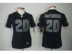 Nike Women NFL Oakland Raiders #20 Darren McFadden black jerseys[Impact Limited]